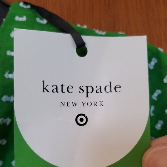 Kate Spade Green Blouse with Playful Puff Sleeves - Picture 4 of 9